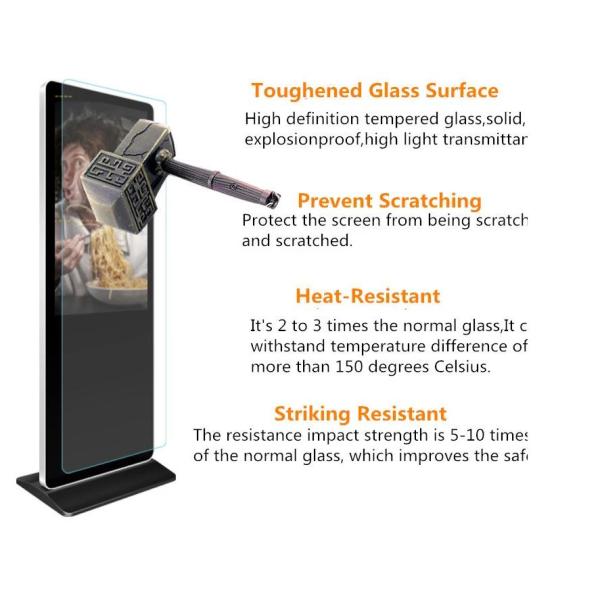 Touchscreen Kiosks Indoor LCD Signage Advertising For Retail Store