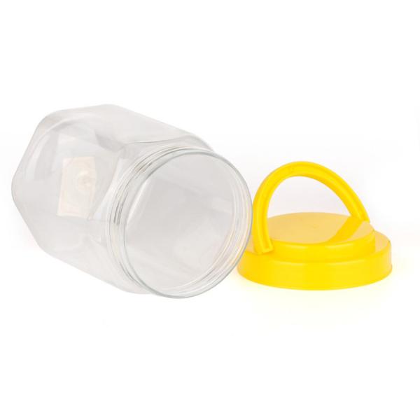 Transparent Food Grade Clear Pet Jars Plastic Screw Cap Waterproof