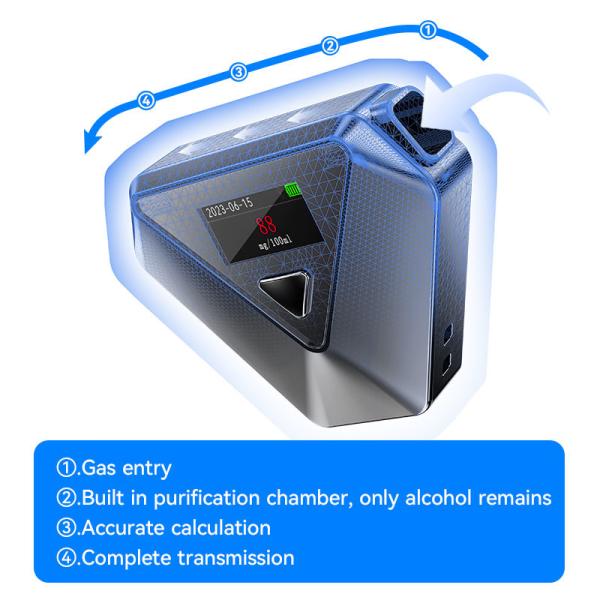 High Performance Portable Alcohol Breathalyzer Lightweight Pocket Alcohol Detector