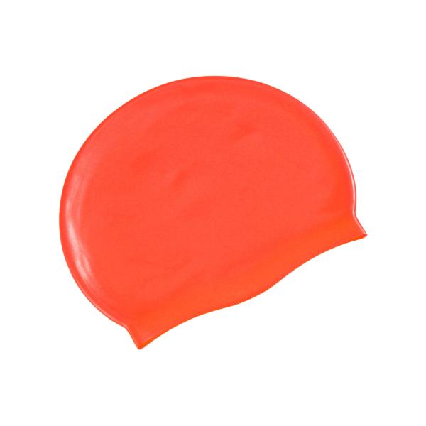 Solid Long Hair Earmuffs Waterproof Swim Cap Reversible For Adults Kids