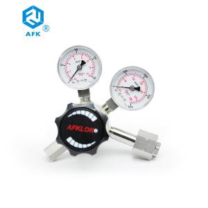 China Stainless Steel High Pressure Air Regulator Two Stage Pressure Regulator With Relief Valve wholesale