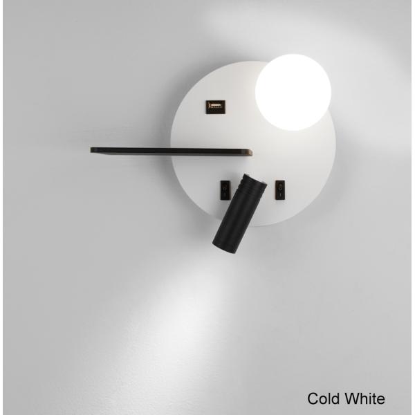 LED wall Light with switch USB LED Reading wall mounted bedside reading lights (WH-OR-120)