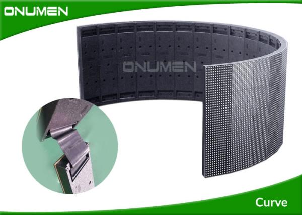 Quality Curved Projector Screen High Brightness LED Display RGB 3.9mm Pixel Pitch for sale