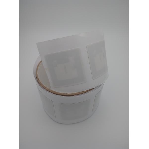 45x45mm HF RFID Sticker Tags ISO14443A Protocol 80g Coated Paper Sticker