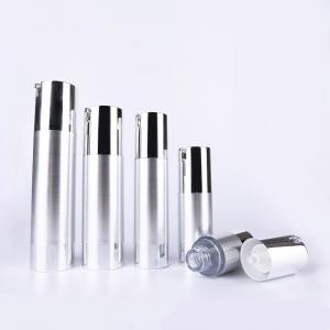 China Lightweight Silver Plastic PP Airless Pump Bottle For Cosmetic Foundation wholesale