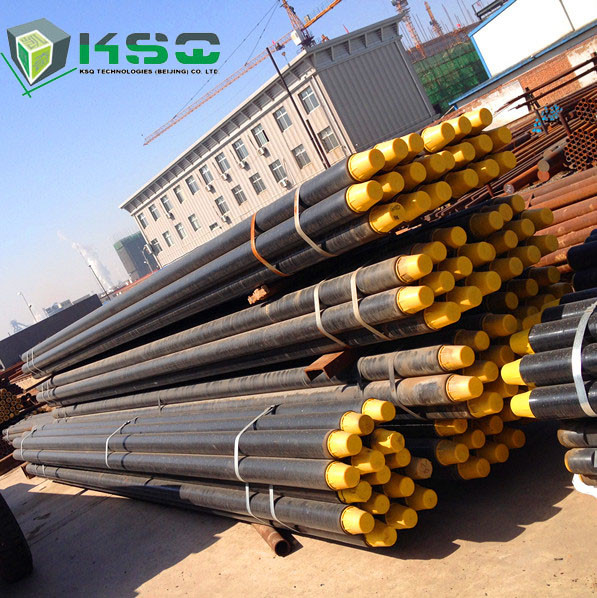 Friction welded Oil and Gas Well DTH Drilling Tools Threaded Steel Rod Pipe With Wrench Flat Length 1000mm - 3000mm