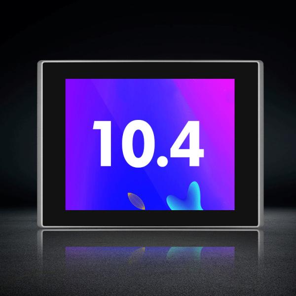 Quality 10.4" Industrial HMI Touch Panel PC Fanless Operation IP65 Front GPIO for sale