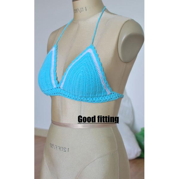 Women's underwear, bikini beachwear. Crochet red sexy bikini, pin swimsuit, the trend of the summer of 2015