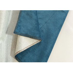 China 280cm Eco Friendly Upholstery Fabric , Blue 100 Recycled Polyester Fabric on sale