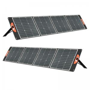 China 200W Foldable Portable Solar Panels 22% Efficiency Mono Solar Cell With USB Output on sale