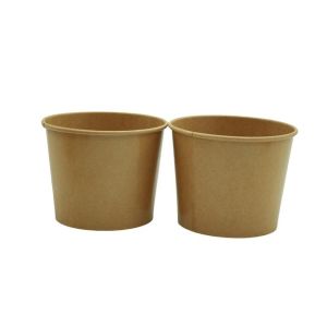 Buy cheap OEM Customized Brown Kraft 8 oz Paper Food Containers for Hot and Cold Foods from wholesalers
