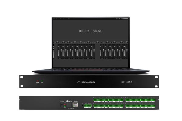 Quality 16 Channel Processor Audio Sound System 108dB , Digital Mixer Audio Processor for sale