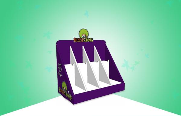 Quality Two Tier Chicks Food Cardboard Countertop Displays , Retail Tabletop Displays With 8 Cells for sale
