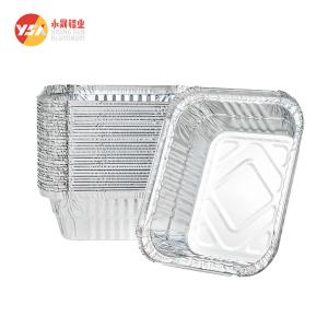 China Eco - Friendly Silver Foil Container Food Packaging Solutions Lunch Box wholesale