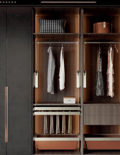 Quality Sleek Almirah Hanger Accessories Hanging Rack Wardrobe Drawer Liner for sale