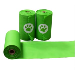 China PBAT+PLA+Cornstrach 100% Biodegradable Pet Waste Garbage Bag 23*33cm USA BPI/EN 13432/EN OK-COMPOST Certification wholesale