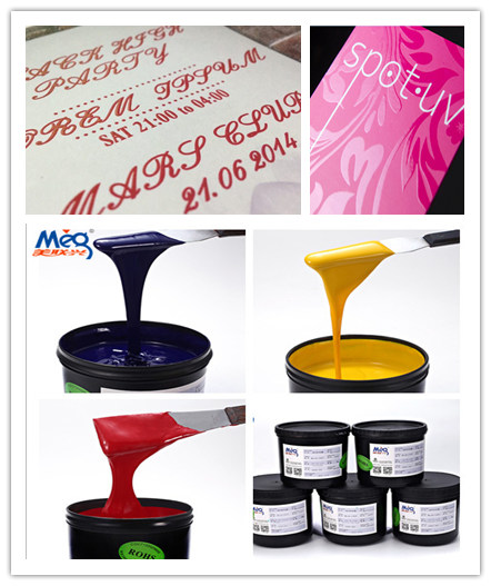 Brightly Colored UV LED Screen Ink Embossing Printer Ink Scratch Resistance