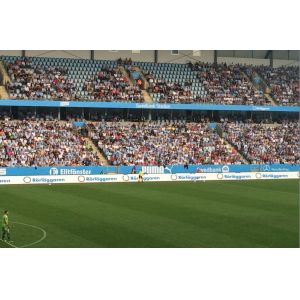 Football Stadium Display Screen Videotron P10 LED Perimeter Advertising System