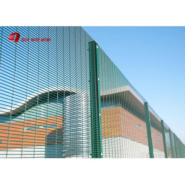 Powder Coated Wire Mesh Fence Panels Security Welded 358 Prison Mesh Fencing