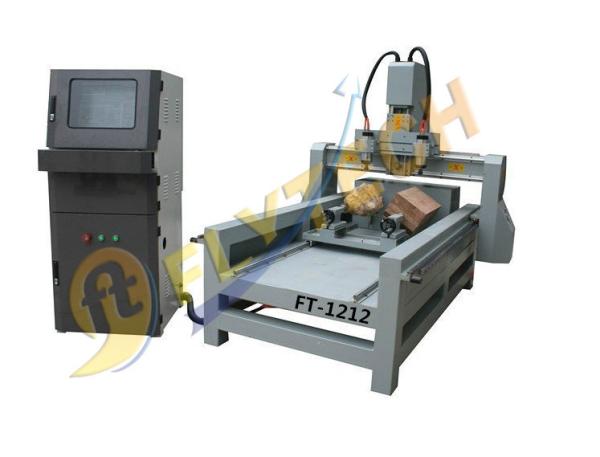 Quality 4 Axis rotary axis CNC wood carving machine with DSP system for sale