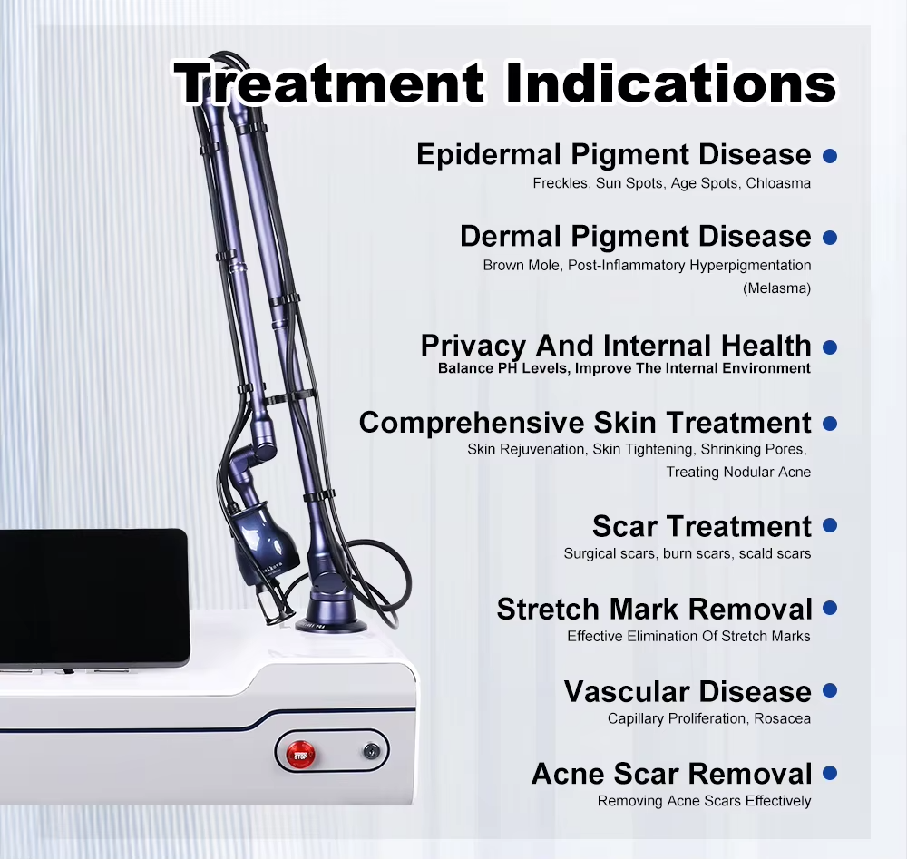 Metal RF Tube Fractional CO2 Laser For Skin Rejuvenation Vaginal Tightening
