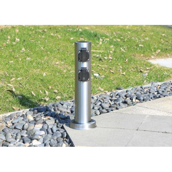 Outdoor Garden Stainless Steel In-ground Lawn Electrical Power Sockets Outlet 10A AC250V