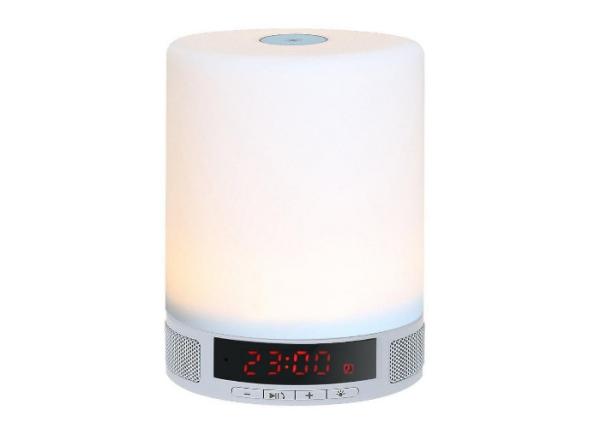 Quality CTF Card Mode LED Light Bluetooth Speaker With FM Radio Alarm Clock USB Charging for sale