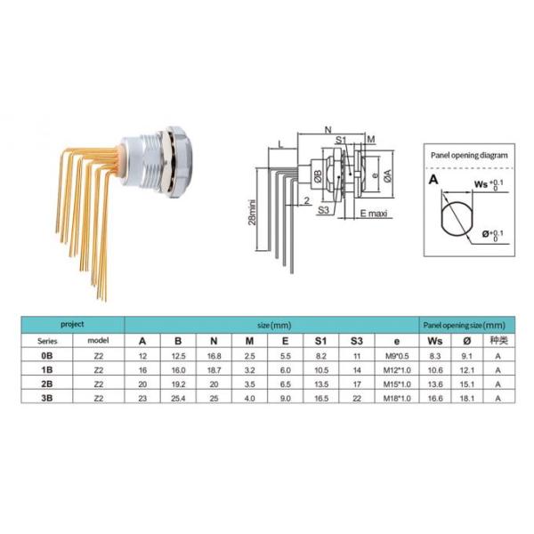 Circular Connector T9 7Pin Fixed Plug Nut Fixed Military Medical Aerospace Equipment Connector 0