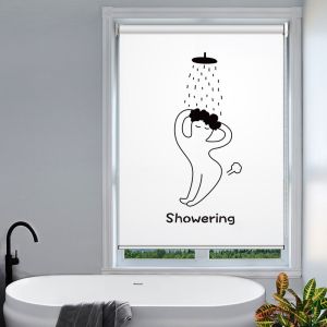 Waterproof 3D Printed Roller Blinds , Childproof modern window roller blinds