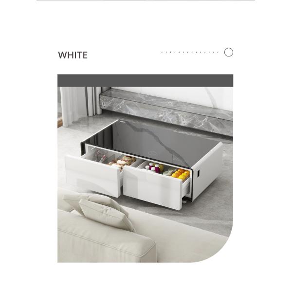 Coffee Table with Frozen Storage Drawers and Wireless Charging PRIMST Smart Furniture