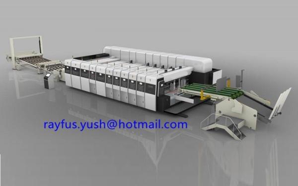 Quality Flexo Printing Machine For Carton Slotting Die Cutting Stacking Save Labor for sale