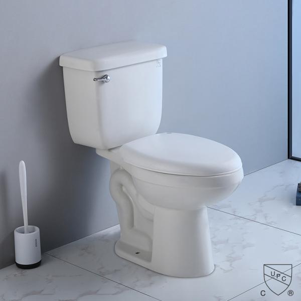 Siphon Jet 2 Piece Wall Hung Toilet Tall 10 Inch Two Piece Commode Elongated