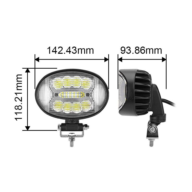 42W Wide Side LED Work Light for Argriculture 10-36V