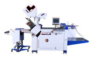 China AOQI Max Width 570mm Large Format Paper Folding Machine For Booklet With Delivery Stacker wholesale