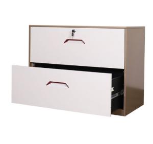 China Customized steel office furniture heavy-duty ball bearing sliding 2-layer horizontal document drawer wholesale