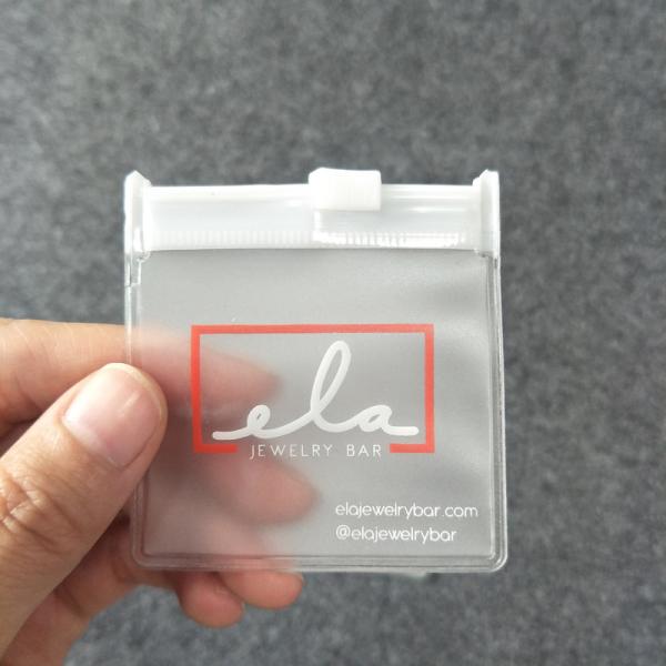 Customized Logo Print Eco Friendly Plastic Packaging 0.4mm PVC Zip Lock Bag