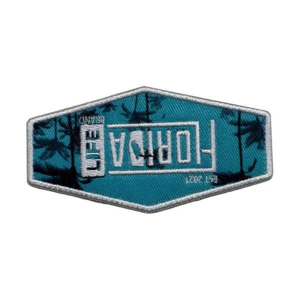 China Straw Hat Embroidered Printing Iron On Sublimation Patches Sew On wholesale