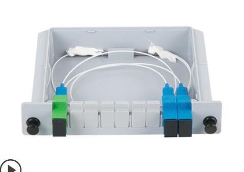 Fiber Optic PLC Splitter 1x8 LGX Module , CATV Fiber Optic Terminal Box Insert Type