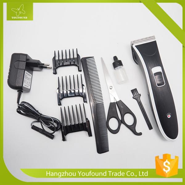 Quality Z-303 Rechargeable Battery Hair Cutter Set with 3 Guide Combs Professional Hair Trimmer for sale