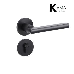 Mortise Split  Wooden Door Lock Handle Set Aluminum Matt
