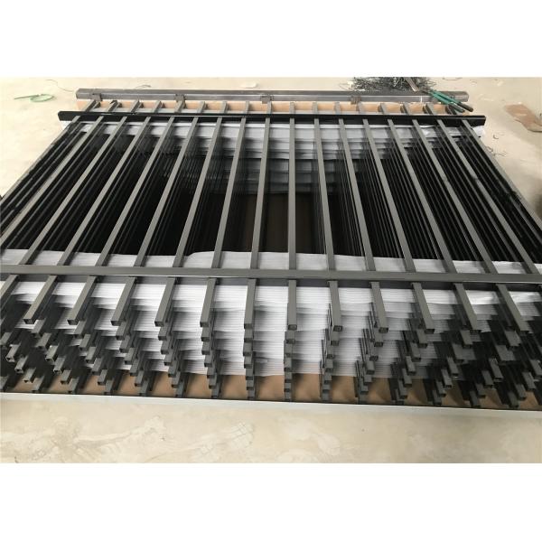2.1mx2.4m Garrison Fencing Panels rail 50mm x 50mm 1.6mm upright 25mm x 25mm wall thick 1.2 with pedestrian gates