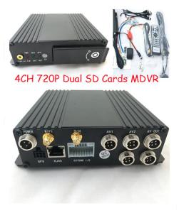 4 Channels GPS dual sd card 3G sim card Car Mobile DVR  for vehicles