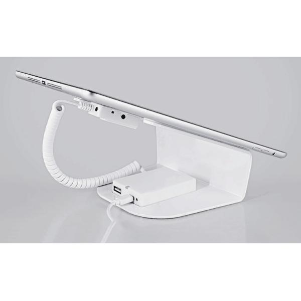 COMER 12" Security tablet display stand with alarm sensor and charging cord for phone shops