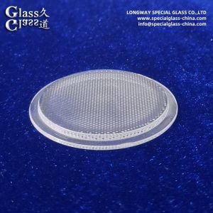 Custom Clear Textured Pyrex Led Cover Lens For Led Lighting Output