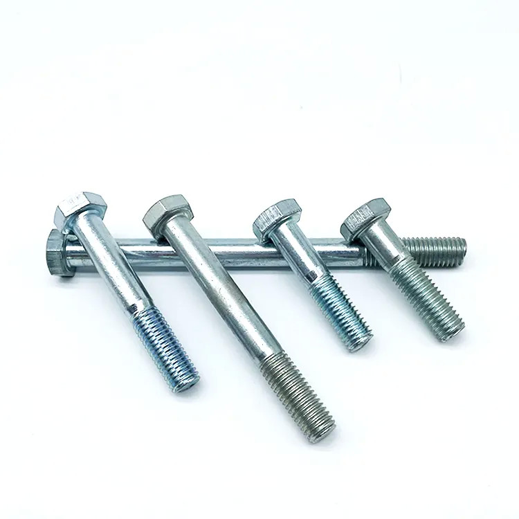 Din 931 Hexagon Head Bolt Grade 4.8/ 8.8/ 10.9/ 12.9 M10 Half Thread Hex Bolts