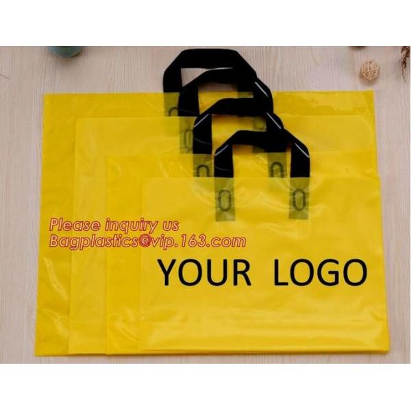 best selling biodegradable soft loop handle bag with EN13432 BPI OK compost Home ASTM D6400 certificates,bagease,bagplas