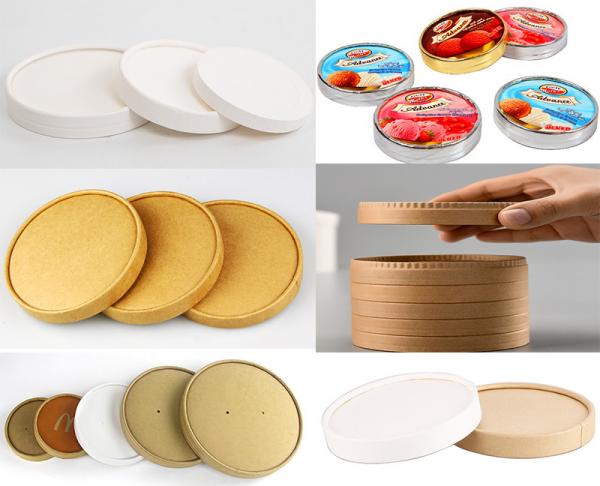 125mm Single Layer Juice Coffee Paper Cup Lid Machine For Ice Cream