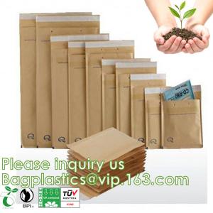 China Padded Envelopes, 100% Recycled Biodegradable Kraft Paper Fibers Cushioning Protected Padded Envelopes wholesale