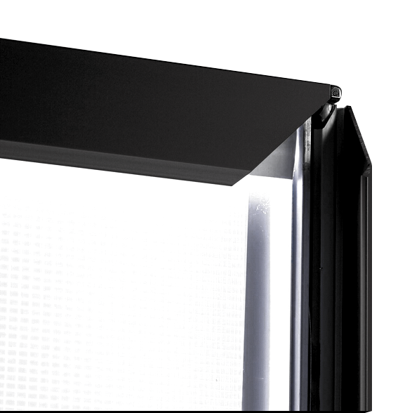 Black Color Illuminated Frame LED Light Box Snap Open / Advertising Light Box