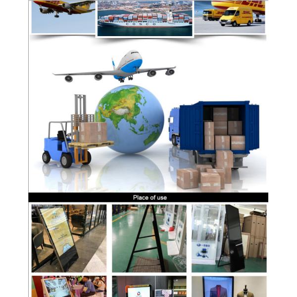 43 Inch WiFi Semi Outdoor Movable LCD Digital Signage 1920x1080